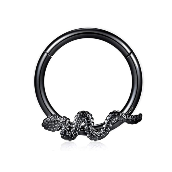 Daweys Stainless steel snaker fashion nose hoops 18K Piercing Septum Jewelry - Image 6