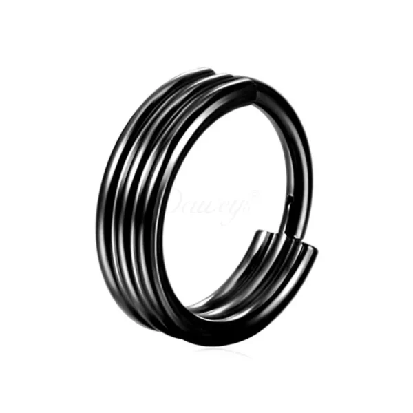 Daweys DS5996 3 Layers Simple Fashion Nose Hoops Jewelry Piercing Septum Rings - Image 2