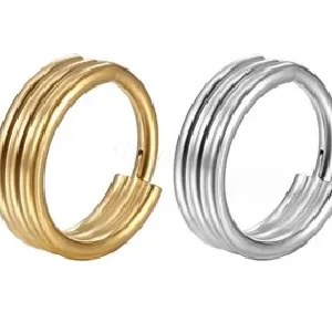 Daweys DS5996 3 Layers Simple Fashion Nose Hoops Jewelry Piercing Septum Rings