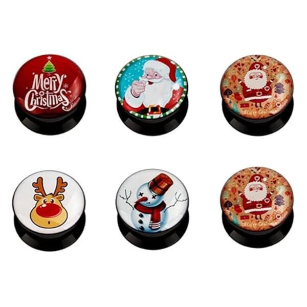 Daweys Christmas-Style Acrylic Ear Plugs Tunnels Gauges Stretcher Piercings