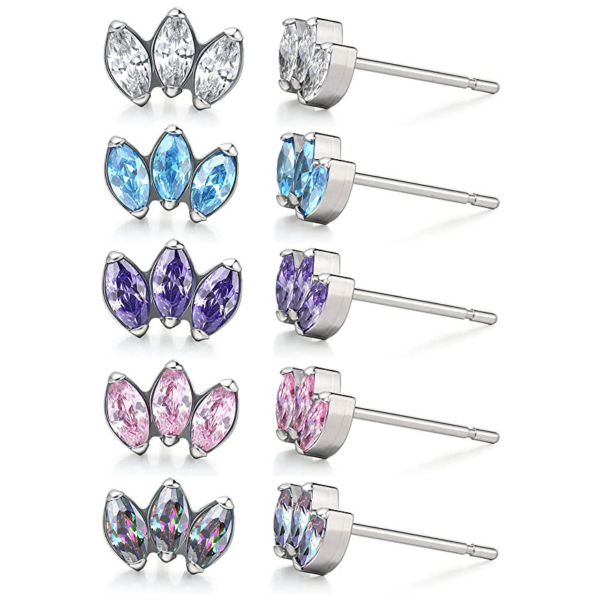 Daweys G23 Zirconia Ear Studs and G23 Titanium Alloy Piercing Accessories, featuring stylish Ear Studs and Lip Rings