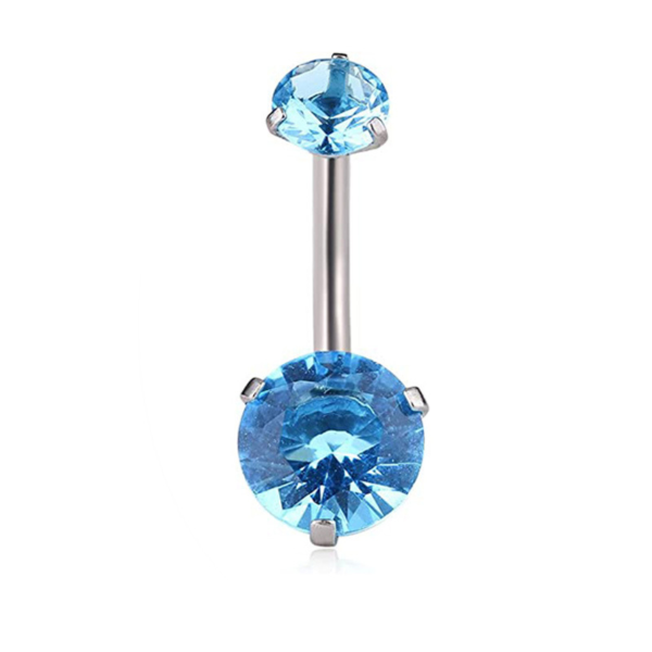 Daweys G23 Titanium Belly Button Rings with Fashionable Zirconia Embellishment New Trendy Piercing Accessories - Image 4