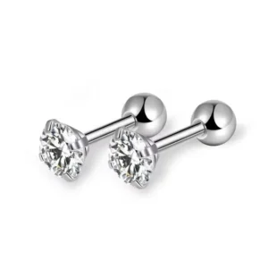 Daweys DSES017 Elegant Titanium Ear Studs Precision Craftsmanship Timeless Design Earrings