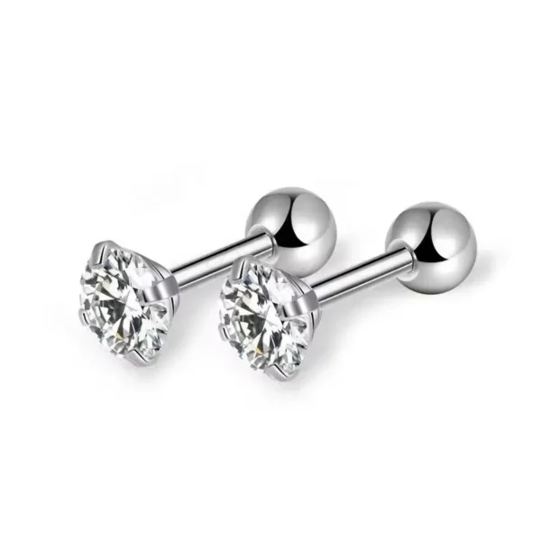 Daweys DSES017 Elegant Titanium Ear Studs Precision Craftsmanship Timeless Design Earrings