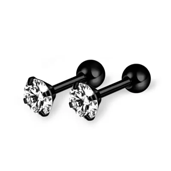 Daweys DSES017 Elegant Titanium Ear Studs Precision Craftsmanship Timeless Design Earrings - Immagine 3