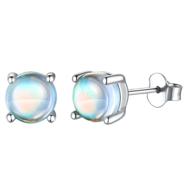 Daweys DSES019 G23 Titanium Opal Ear Studs Piercing Accessories Fashion Twist Body Jewelry Ear rings