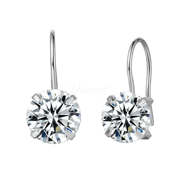 Daweys DSES020 G23 Titanium Zirconia Ear Studs Small Ear Bone Studs Fashionable Piercing Accessories