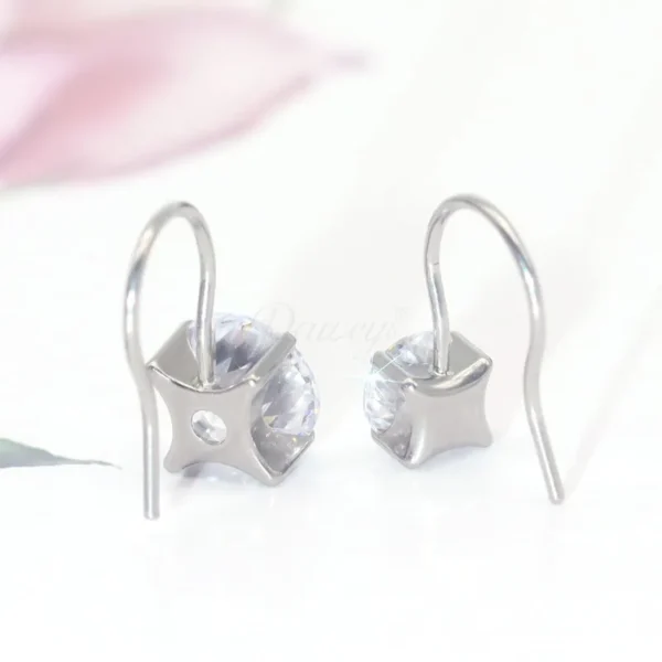 Daweys DSES020 G23 Titanium Zirconia Ear Studs Small Ear Bone Studs Fashionable Piercing Accessories - Immagine 4