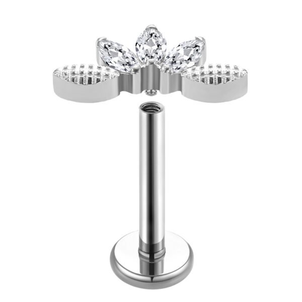 Daweys DS4253 F136 Titanium Threaded Labret Hot selling Piercings Lip Stud - Image 2