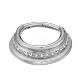 Daweys DS6104 Premium Zirconium Titanium Alloy Nose Ring Body Jewelry Septum Ring