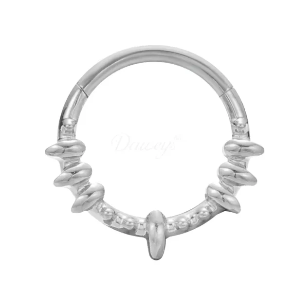 Daweys DS6108 Classic Piercing Nose Ring Sleek Minimal Durable Clicker Jewelry