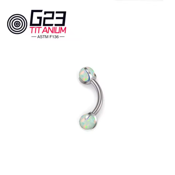 Daweys DS7010 F136 Titanium Premium Elegance Belly Ring - Image 3