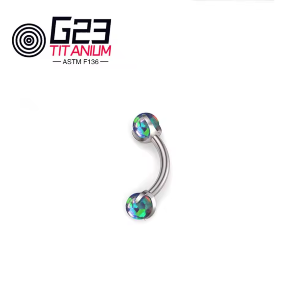 Daweys DS7010 F136 Titanium Premium Elegance Belly Ring - Image 4