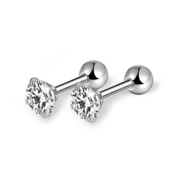 Daweys DSES017 Elegant Titanium Ear Studs with Precision Craftsmanship and Timeless Design - Image 2