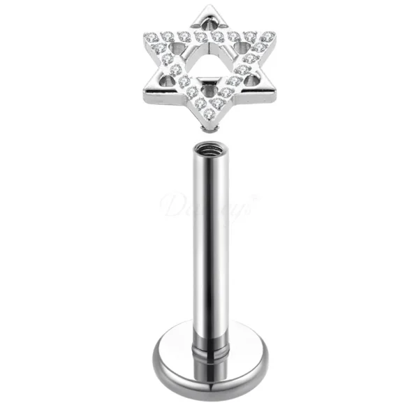 Daweys DS4276 Lip Stud: Sleek, Elegant Titanium Piercing for a Minimalist and Modern Look - Bild 2