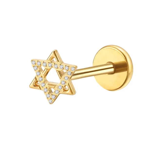 Daweys DS4276 Lip Stud: Sleek, Elegant Titanium Piercing for a Minimalist and Modern Look