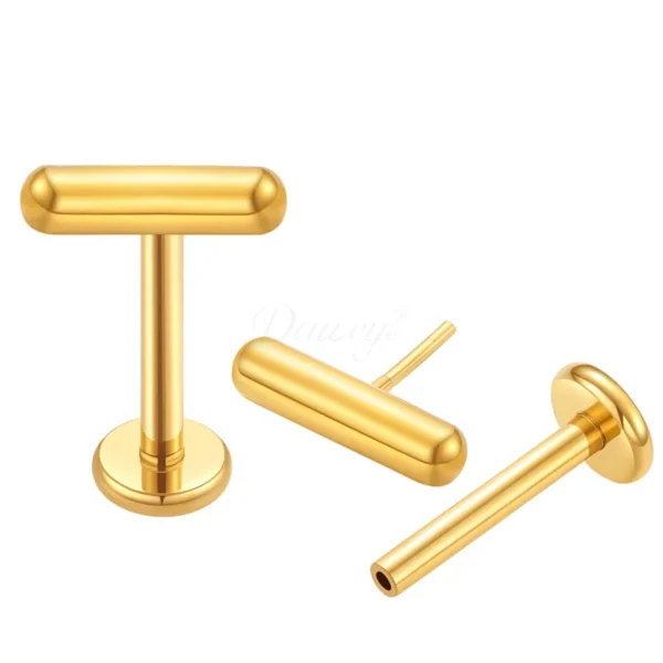 Daweys DS2002 ASTM F136 a forma di threadless titanio labbra laba labbra per piercing - Immagine 2