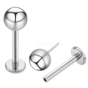 Daweys DS2011 F136 Titanium Threadless Labret Lip Stud Piercing Jewelries