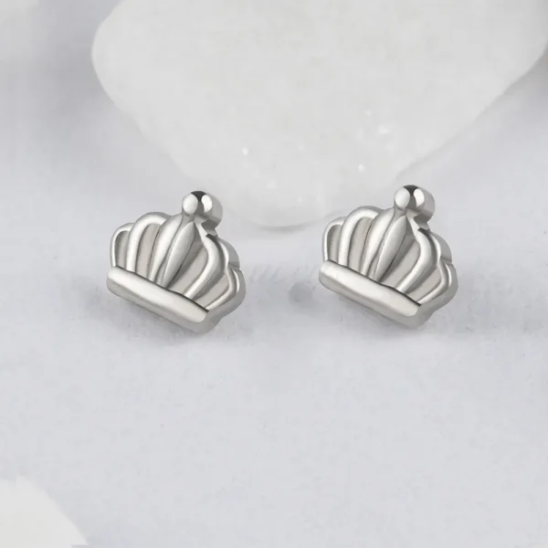 Daweys DS4338 Crown Lip Piercing Stylish Titanium Elegant Design Jewelry Labrets - Image 3