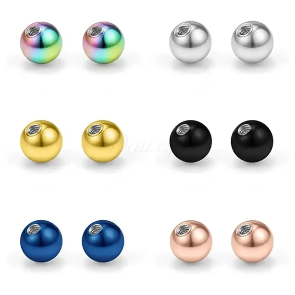 Daweys DS7001 External Thread Ball ASTM F136 Titanium 316L High-Quality Durable Precision Fit Accessory - Image 3