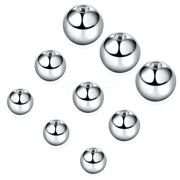 Daweys DS7001 External Thread Ball ASTM F136 Titanium 316L High-Quality Durable Precision Fit Accessory