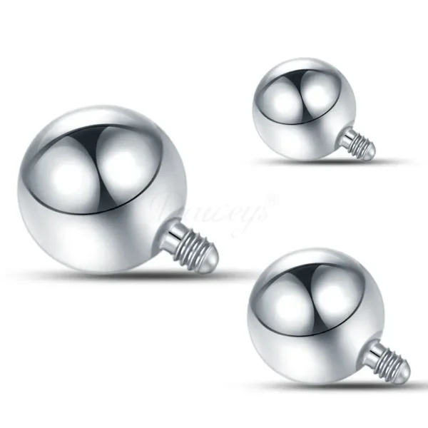 Daweys DS7002 ASTM F136 Titanium Internal Thread Ball 316L Body Piercing Jewelry Accessories