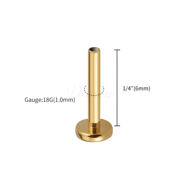 Daweys DS7005 Threadless Plug-in Pin Accessories Durable ASTM F136 Titanium Body Piercing Components - Bild 3