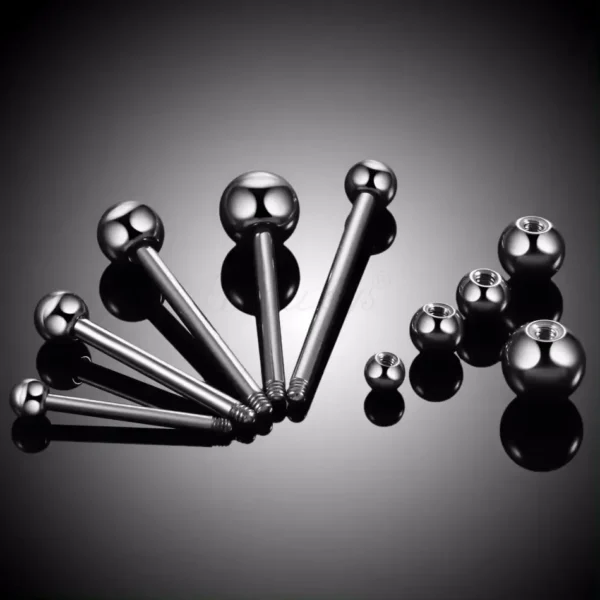 Daweys DS7007 ASTM F136 Titanium External Thread Tongue Bar Durable Body Piercing Jewelry - Bild 5
