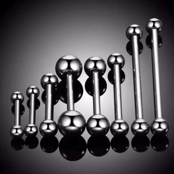 Daweys DS7007 ASTM F136 Titanium External Thread Tongue Bar Durable Body Piercing Jewelry - Bild 6