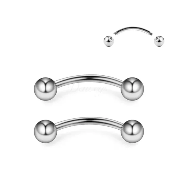 Daweys DS7009 External Thread Eyebrow Stud Stylish Durable Comfortable Piercing Jewelry