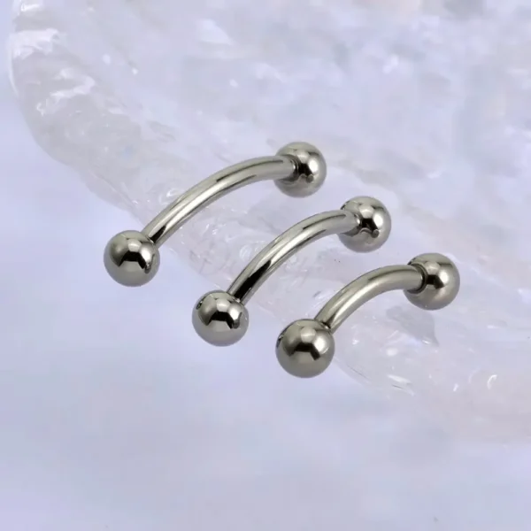 Daweys DS7010 ASTM F136 Titanium Internal Thread Eyebrow Stud Hypoallergenic Durable Piercing Jewelry - Bild 4