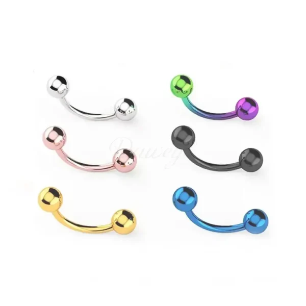 Daweys DS7010 ASTM F136 Titanium Internal Thread Eyebrow Stud Hypoallergenic Durable Piercing Jewelry - Bild 5