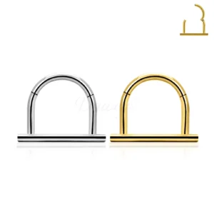 Daweys DS5977 Locking Closure Hoop Nose Ring Secure and Stylish Piercing Jewelry
