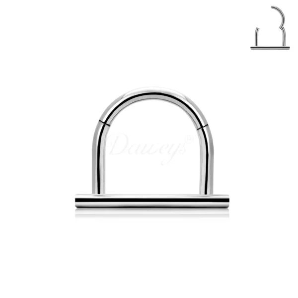 Daweys DS5977 Locking Closure Hoop Nose Ring Secure and Stylish Piercing Jewelry - Image 3