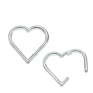 Daweys DS5979 Heart-Shaped Seamless Nose Ring Stylish Durable Titanium Alloy Piercing Jewelry
