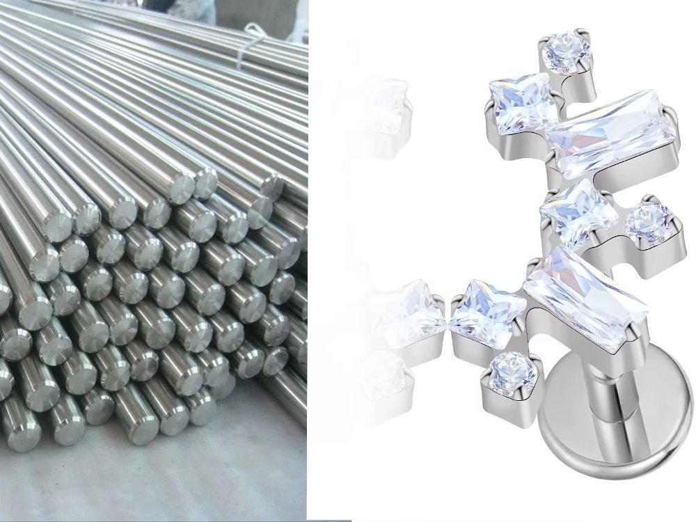 Titanium raw material vs finished jewelry